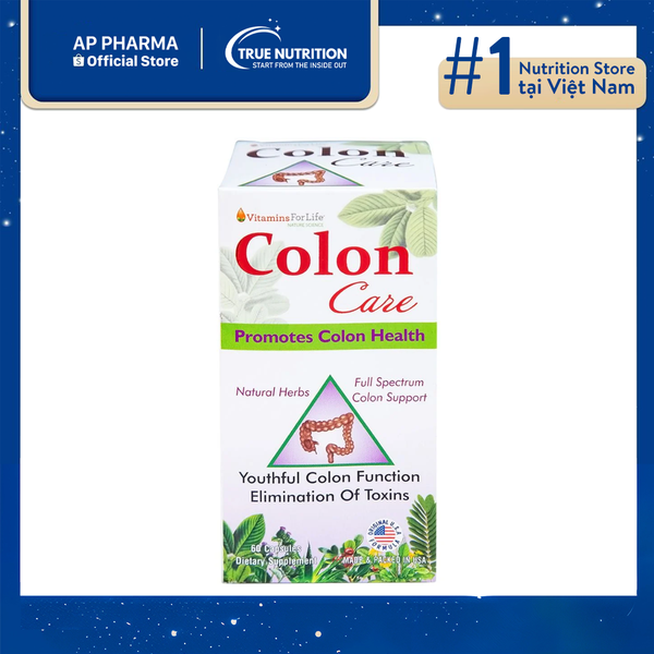 Khám Phá Viên Uống Colon Care Vitamins For Life: Giải Pháp Tiêu Hóa Hoàn Hảo