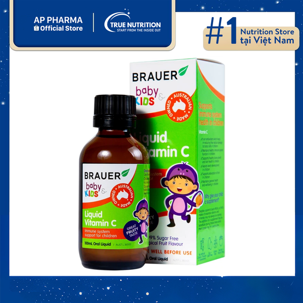 Siro Brauer Baby Kids Liquid bổ sung Vitamin C
