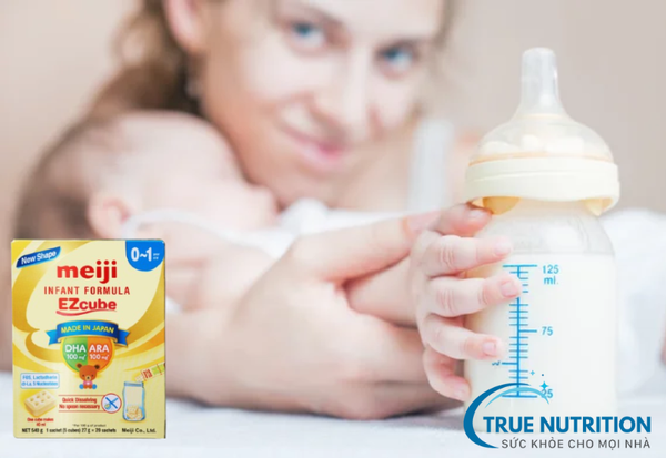Cách pha sữa Meiji thanh 0-1