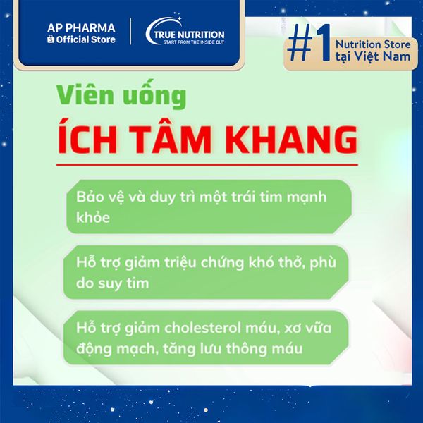 Ích Tâm Khang: Giải pháp hỗ trợ sức khỏe tim mạch toàn diện