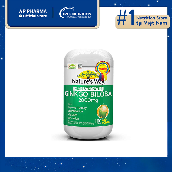 Nature's Way Ginkgo Biloba 2000mg