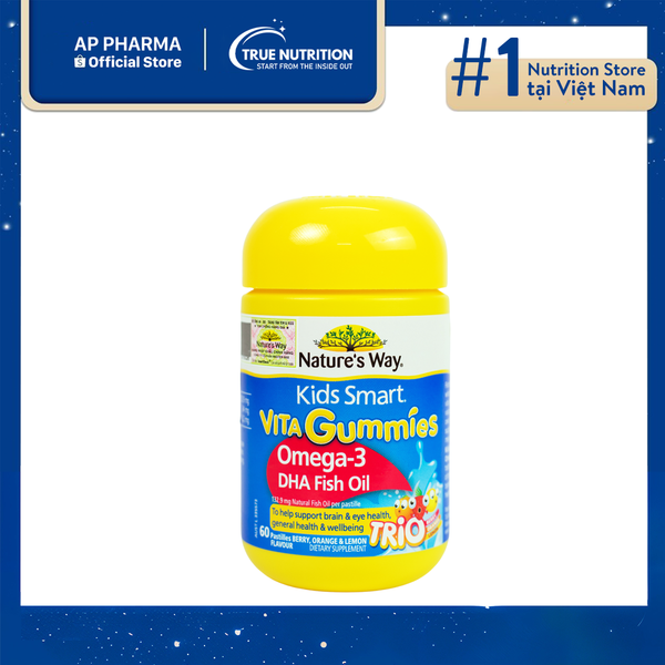 Nature's Way Kids Smart Vita Gummies Omega-3 DHA Fish Oil Trio