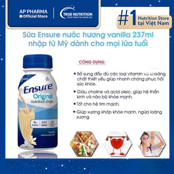 Sữa bột pha sẵn Ensure Original