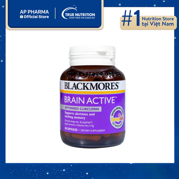Viên uống Blackmores Brain Active: Hỗ trợ Cải Thiện Trí Nhớ Và Tỉnh Táo