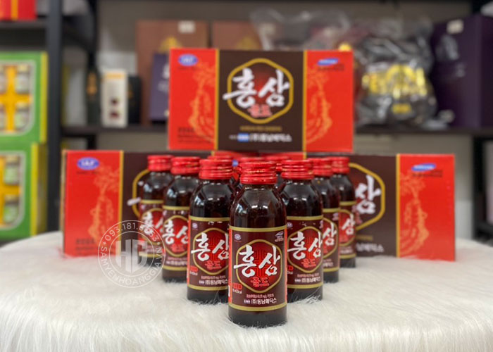 Nước Nhân Sâm Hộp 10 Chai - Mua 10 tặng 1 Sâm yến hoàng gia