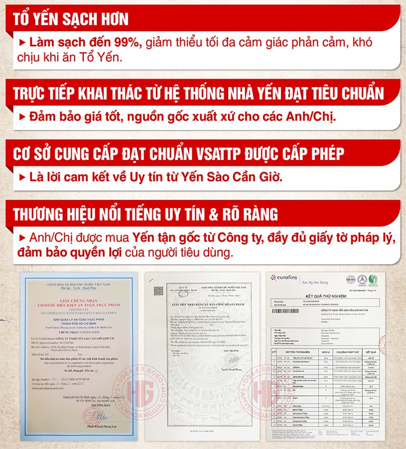 Yến Sào Cần Giờ làm sạch sợi ngắn 50g