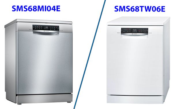 So sánh máy rửa bát độc lập Bosch SMS68MI04E và SMS68TW06E Serie 6