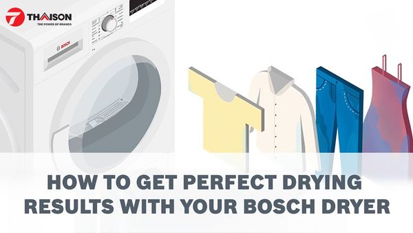 Giải đáp những câu hỏi khi sử dụng máy sấy quần áo Bosch 1