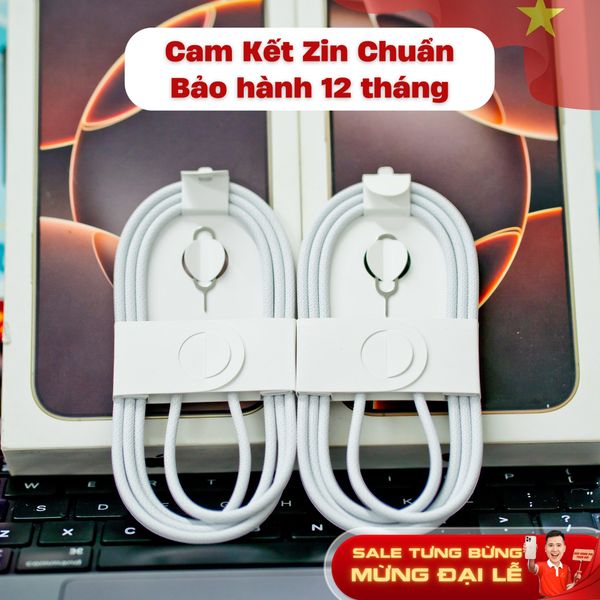 Mua cáp sạc bóc máy iPhone 16 Pro Max – Zin chuẩn Apple, chỉ 199K tại Di Động 3 Tốt!