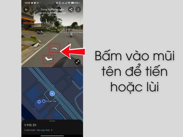 chế độ xem phố Google Maps trên điện thoại