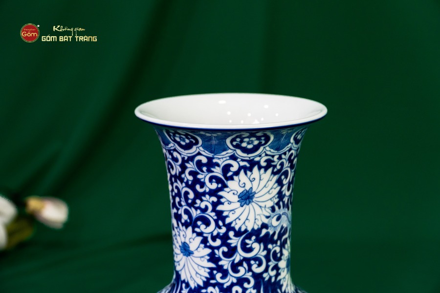 Bình Hoa Vuốt Song Phụng Cát Tường Ngàn Hoa Phú Quý