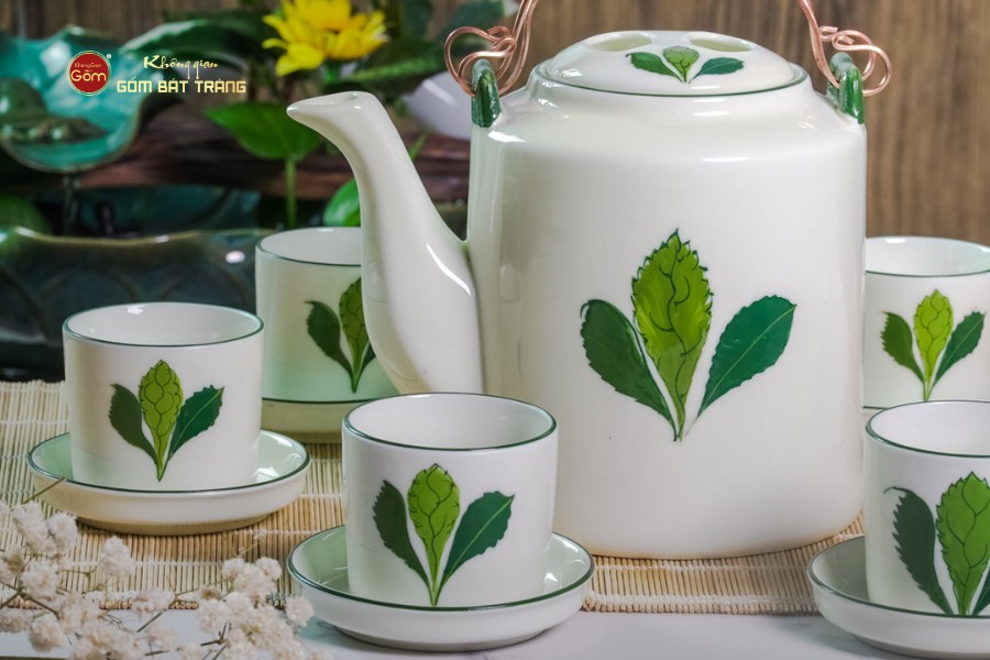 Bộ Ấm Tích Vẽ Ngò Gai 1.5L