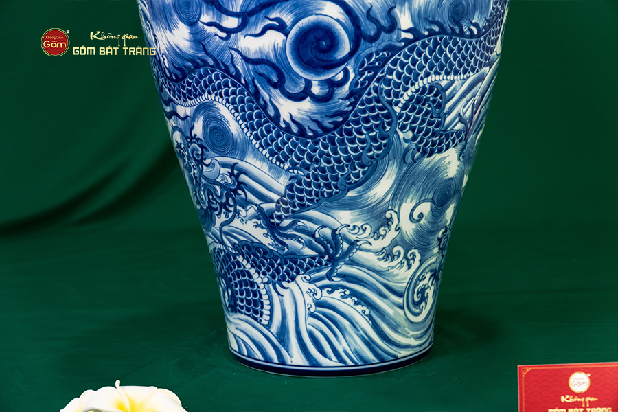 Mai Bình Men Lam Ngũ Long Khởi Thủy Thăng Vân