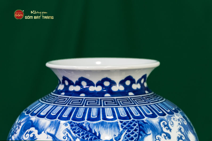 Mai Bình Men Lam Ngũ Long Khởi Thủy Thăng Vân