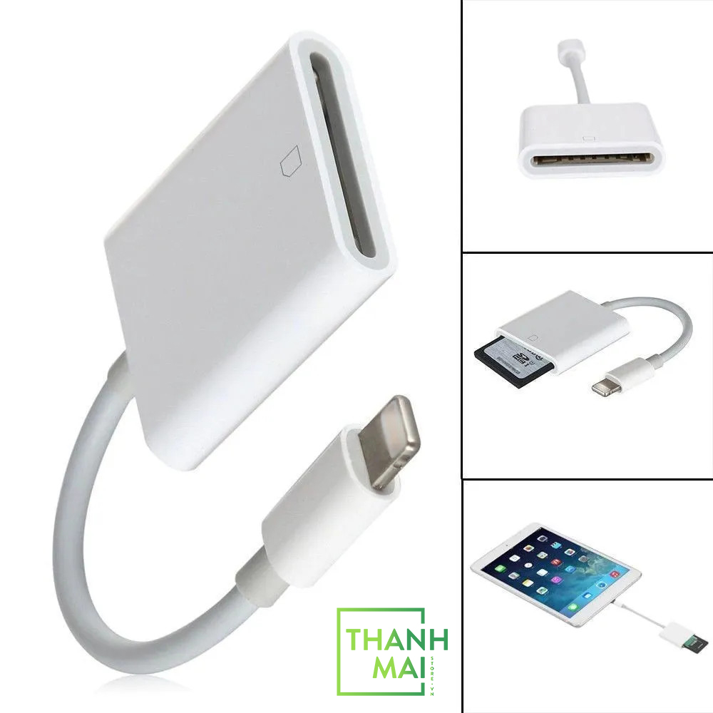 Đầu đọc thẻ SD OTG Lightning cho Iphone