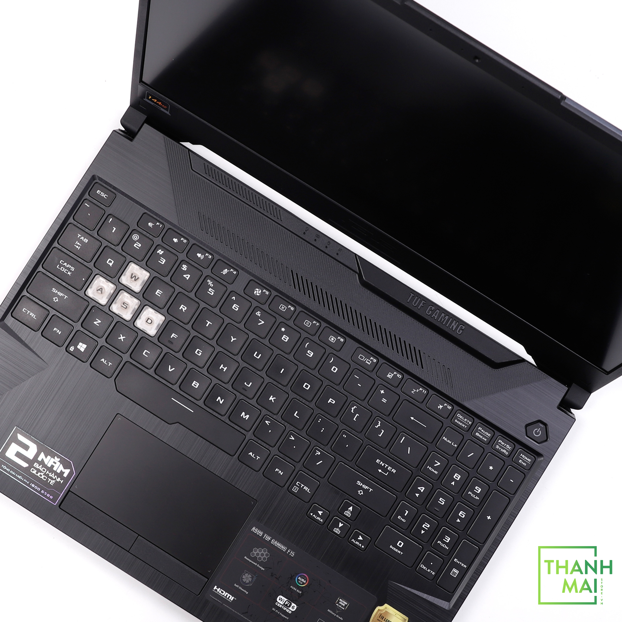 Laptop Asus TUF Gaming F15 FX506LH-HN002T | Intel Core I5 - 10300H | Ram 16GB | SSD 512GB | Card GTX 1650 4GB | 15.6 Inch 144Hz | Win10 thể hiện sự mạnh mẽ không chỉ thông qua thiết kế bên ngoài mà còn ở cấu hình bên trong, hứa hẹn sẽ là trợ thủ đắc lực của bạn trong trò chơi yêu thích và cả những tác vụ nặng khác.