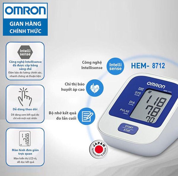Máy đo huyết áp Omron HEM 8712
