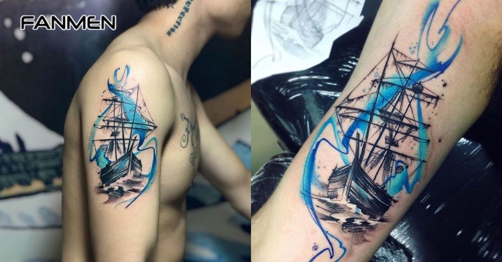 Hình xăm may mắn cho nam mệnh Thuỷ