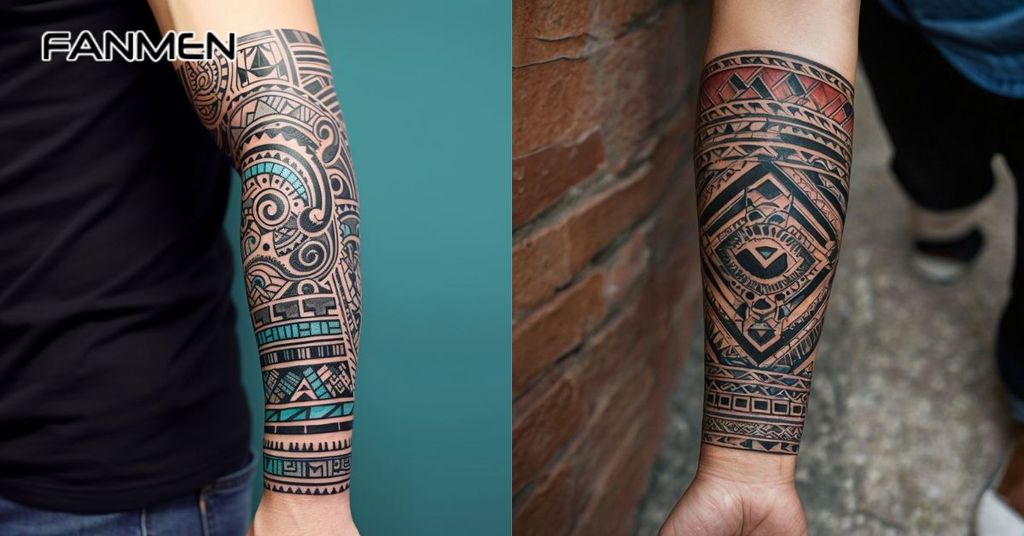 Hình xăm hoa văn ở tay 12