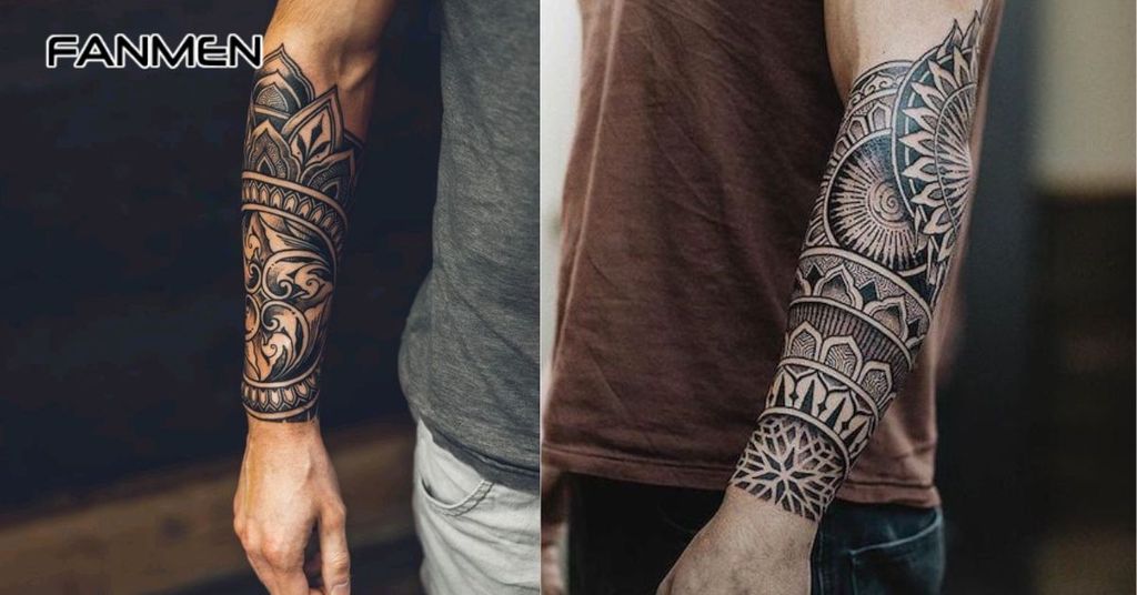 Hình xăm hoa văn ở tay 8