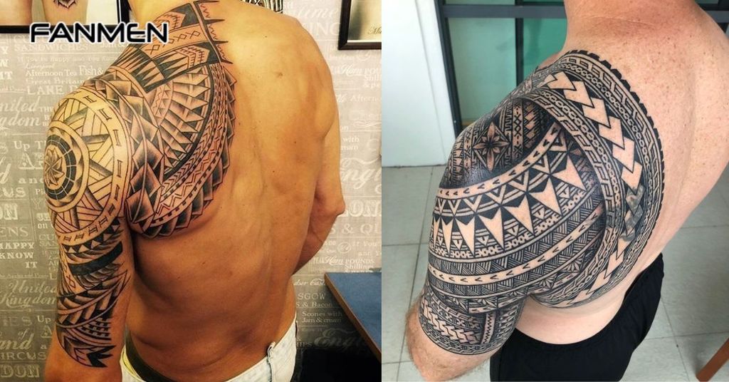 Hình xăm hoa văn ở vai 5