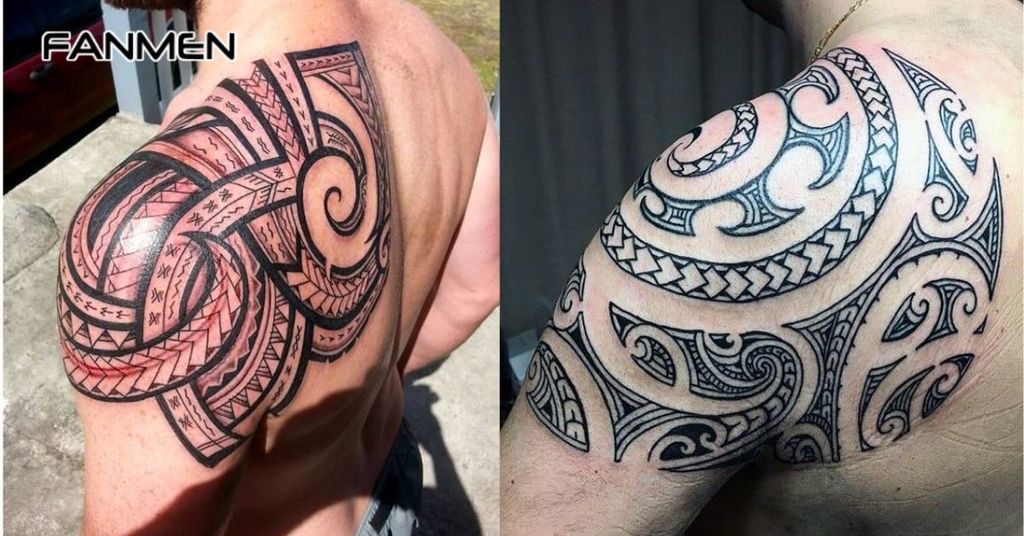 Hình xăm hoa văn ở vai 7