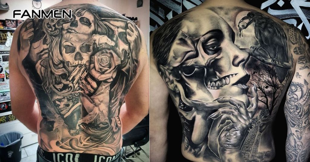 Hình xăm kín lưng phong cách Châu Âu