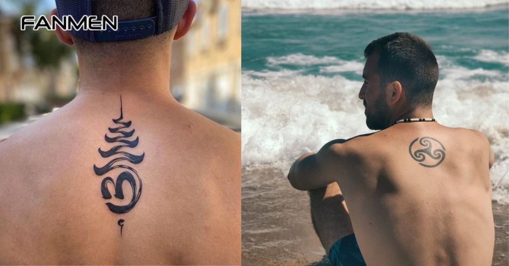 Hình xăm mini đẹp cho nam ở lưng