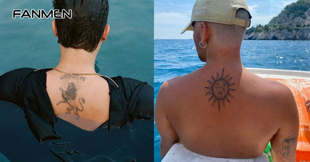 Hình xăm mini đẹp cho nam ở lưng