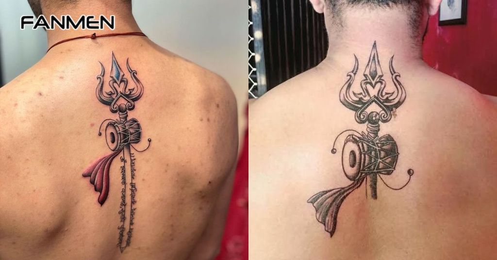 Hình xăm mini đẹp cho nam ở lưng