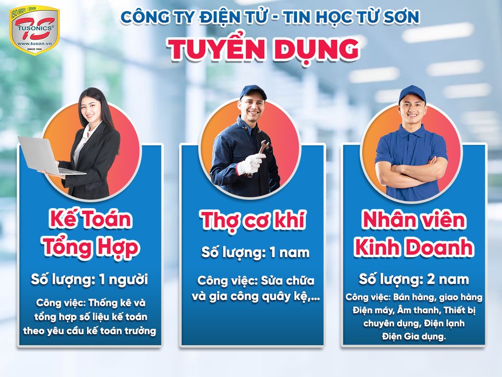 Điện Máy Từ Sơn tuyển dụng tháng 6/2024