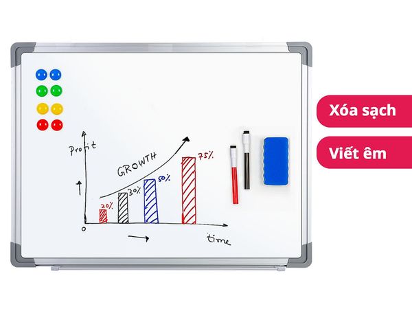 bảng viết bút lông xóa đơn giản, viết êm ái