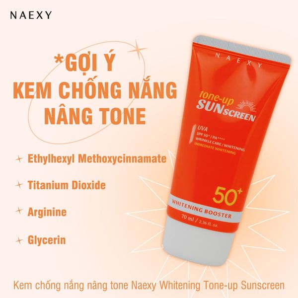 Gợi ý kem chống nắng nâng Tone