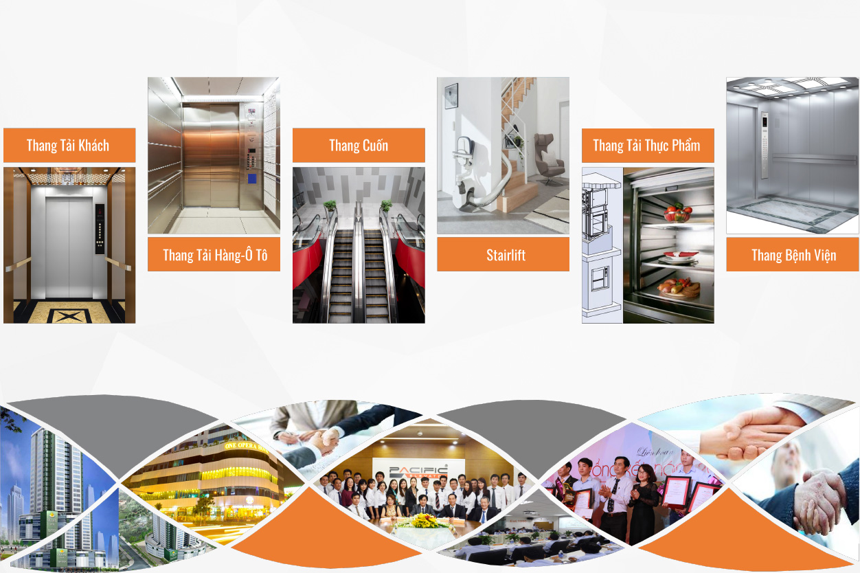 Các sản phẩm chính của Công ty Thang máy Pacific