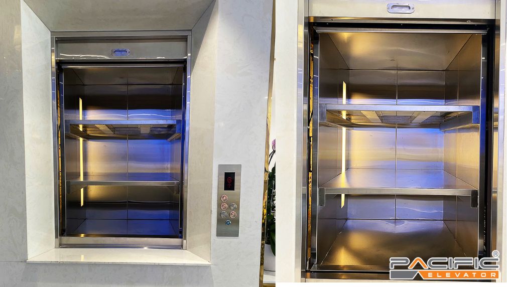 thang máy tải thực phẩm do Thang máy Pacific lắp đặt