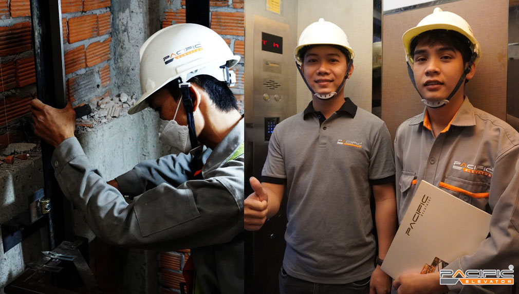 Hình ảnh một dự án thang máy gia đình thực tế mà Thang Máy Pacific đã thực hiện