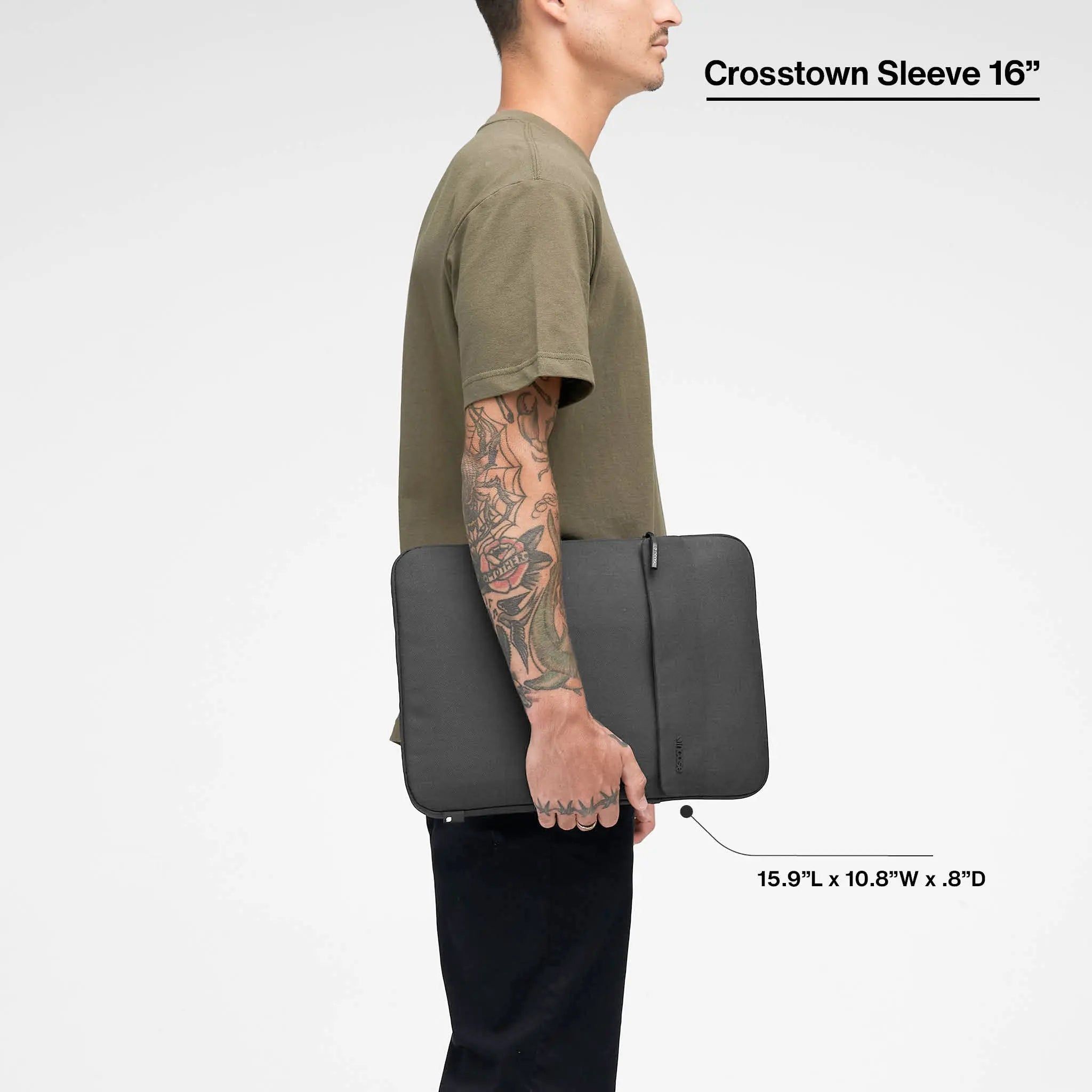 Túi chống sốc Incase Crosstown Woolenex cho Laptop 16 Inch