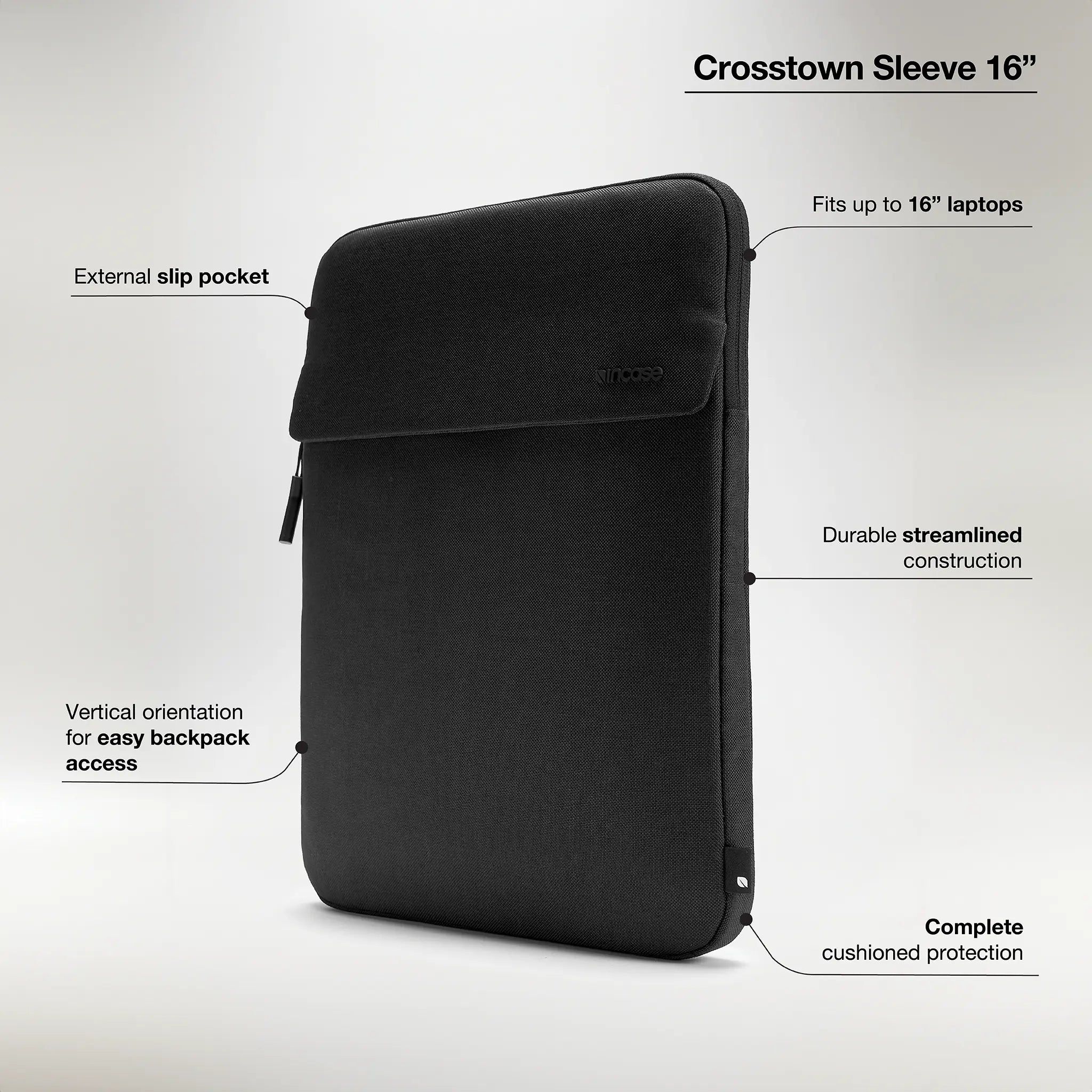 Túi chống sốc Incase Crosstown Woolenex cho Laptop 16 Inch