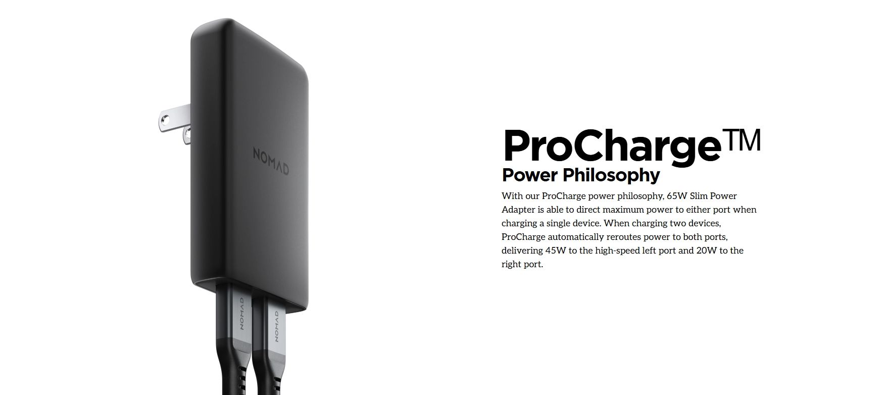 Củ sạc nhanh Nomad 65W Slim (GAN)