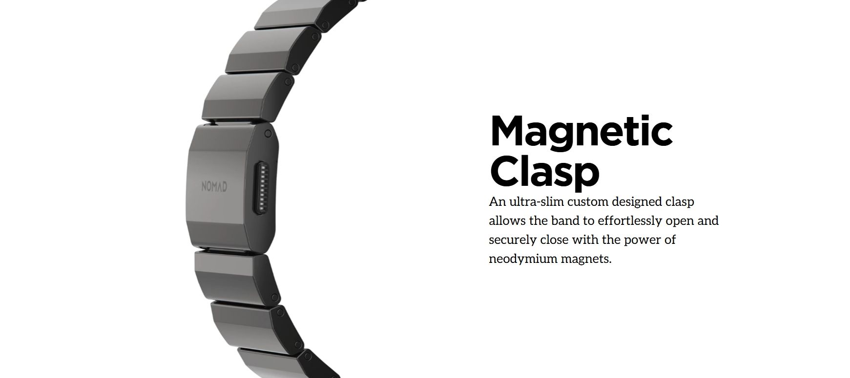 Dây đeo Nomad Stainsteel cho Apple Watch Series (41/42/46/49mm)