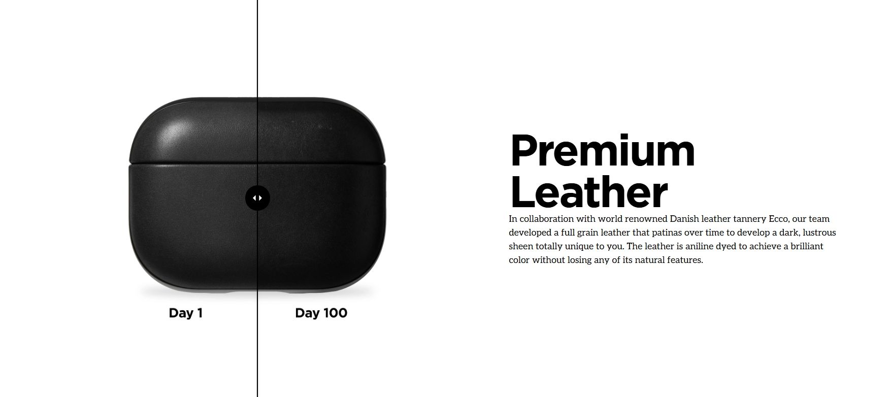 Ốp Bảo Vệ Nomad Modern Leather Cho AirPods Pro (2nd Gen) – Da Nomad