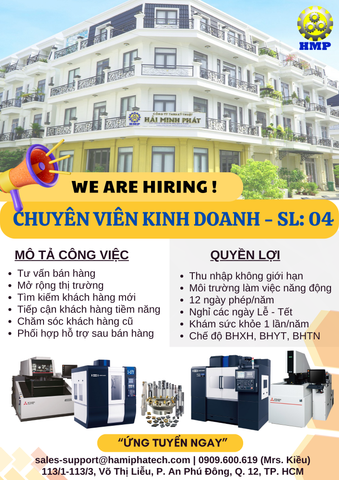 HẢI MINH PHÁT TUYỂN DỤNG CHUYÊN VIÊN KINH DOANH