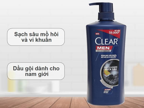 CLEAR men dầu gội mềm sạch sâu 630g