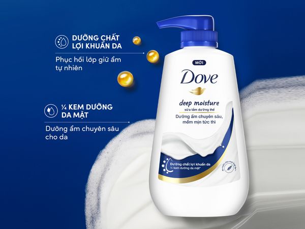 DOVE Sữa tắm dưỡng ẩm chuyên sâu 500G
