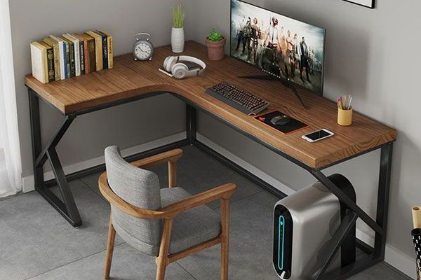 Bàn làm việc chữ L 1m6 - tối ưu góc không gian, mở rộng bề mặt làm việc hiệu quả