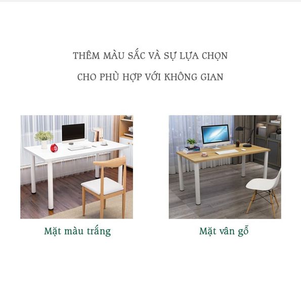 Bàn làm việc chân sắt tròn GM62 thiết kế đẳng cấp, hiện đại