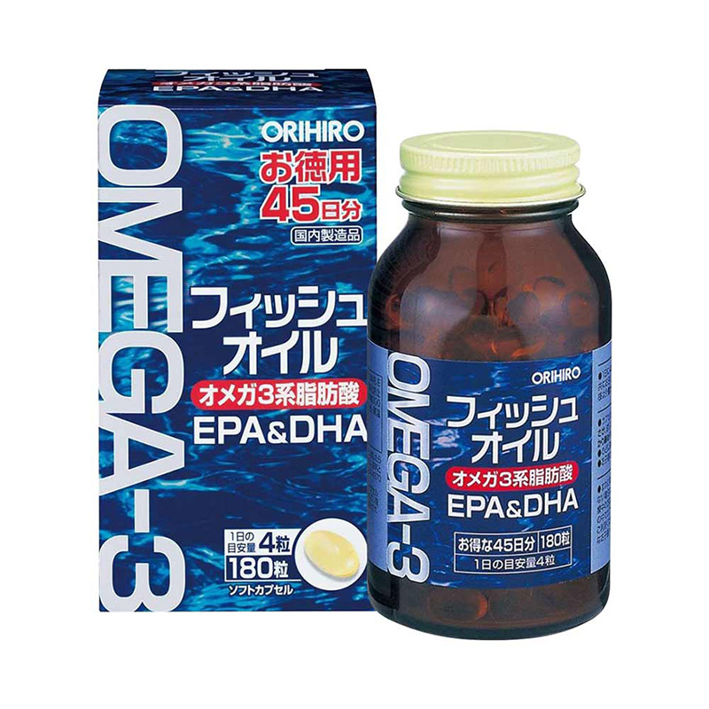 Viên uống bổ mắt Omega 3 Orihiro Nhật Bản