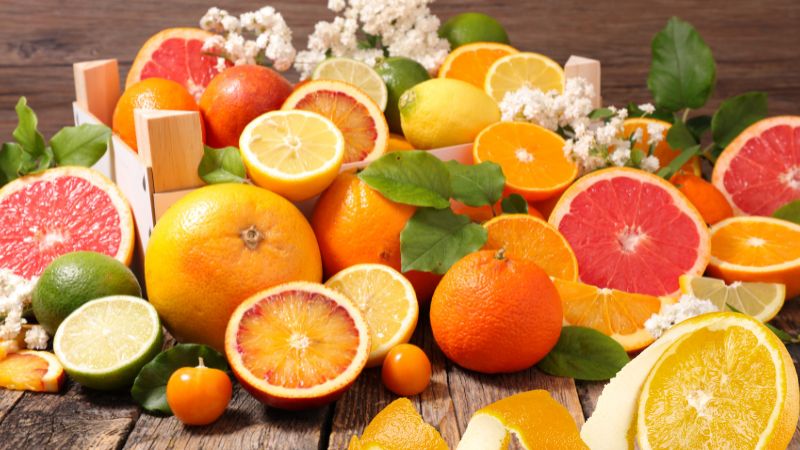 cam quýt và bưởi chứa nhiều vitamin c