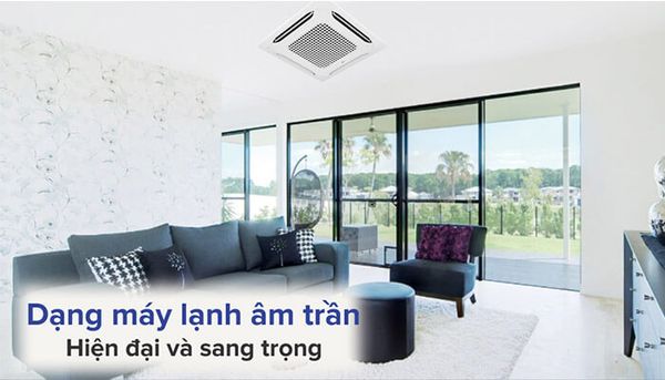 Kiểu dáng và màu sắc của điều hòa âm trần cassette phải phù hợp với không gian.