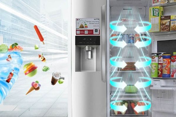 Nếu ngăn đông của tủ lạnh LG Inverter bị tuyết quá nhiều, nó có thể báo lỗi nháy đèn